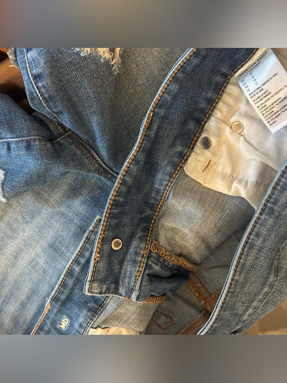 American Eagle denim shorts (lot of 3) sz. 16-18 - Picture 10 of 10